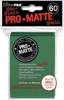 60 Bustine protettive Verde Matte Sleeves ULTRA PRO Japanese Small Size 62 x 89 mm