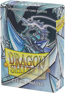 60 Bustine protettive Clear Matte Sleeves DRAGON SHIELD Japanese Size 62 x 89 mm Trasparente