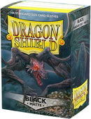 100 Bustine protettive Black Matte Sleeves DRAGON SHIELD Standard Size 66,5 x 92,5 mm Nero