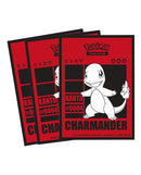 65 Bustine protettive Charmander 2025 Sleeves ULTRA PRO Ufficiali Pokemon Standard Size 66 x 91 mm