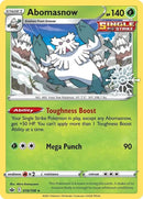 Abomasnow 010/198 Holo - ENG - Near Mint - Sword and Shield - Chilling Reign - Pokemon Holiday Calendar 2022 - Carta Pokemon