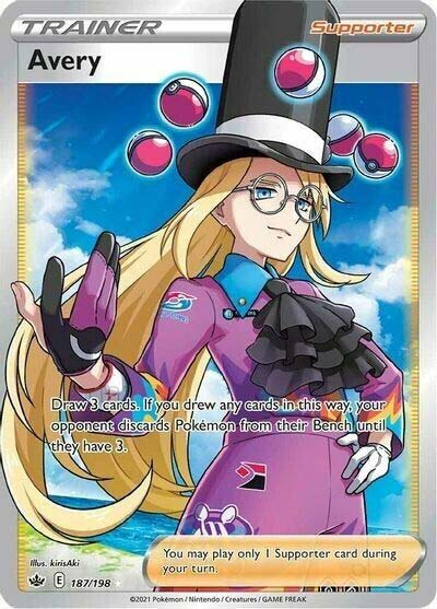 Avery 187/198 - ENG - Mint - Spada e Scudo - Regno Glaciale - Carta Pokemon - Savory