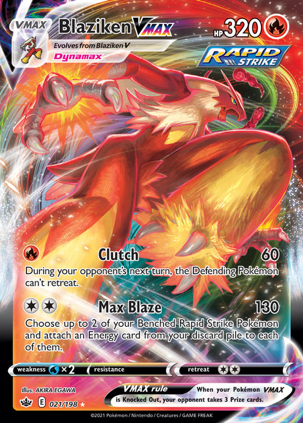 Blaziken V 020/198 - ENG - Near Mint - Sword and Shield - Chilling Reign - Carta Pokemon