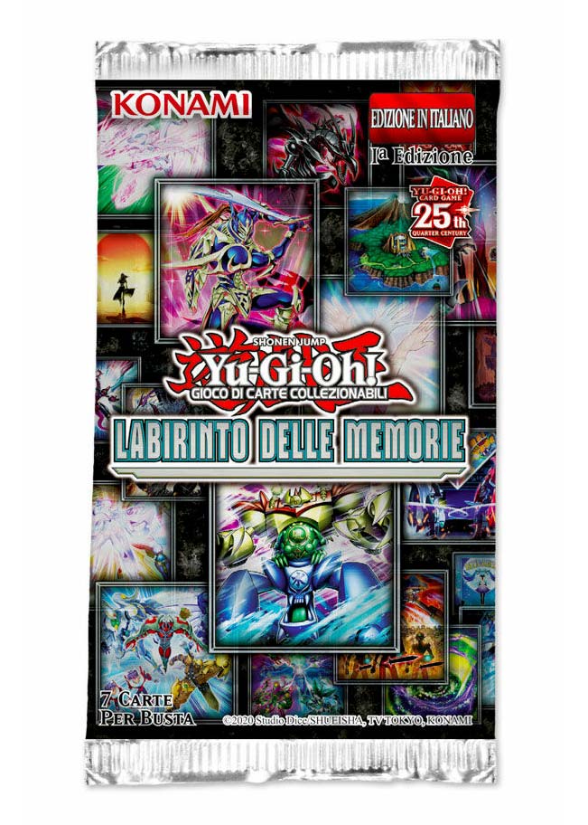 Bustina 7 carte Yu-Gi-Oh! Labirinto delle Memorie - 1a Edizione 25° Anniversario - ITA