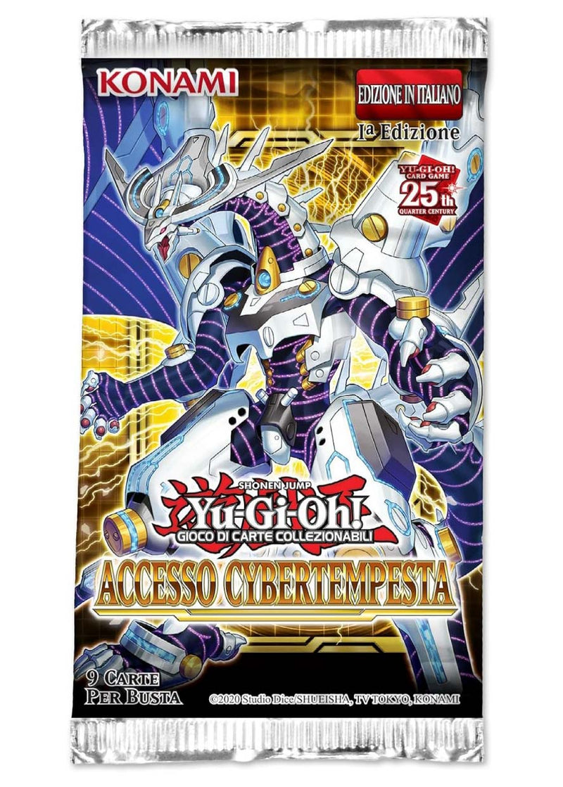 Bustina 9 carte Yu-Gi-Oh! Accesso Cybertempesta - 1a Edizione - ITA