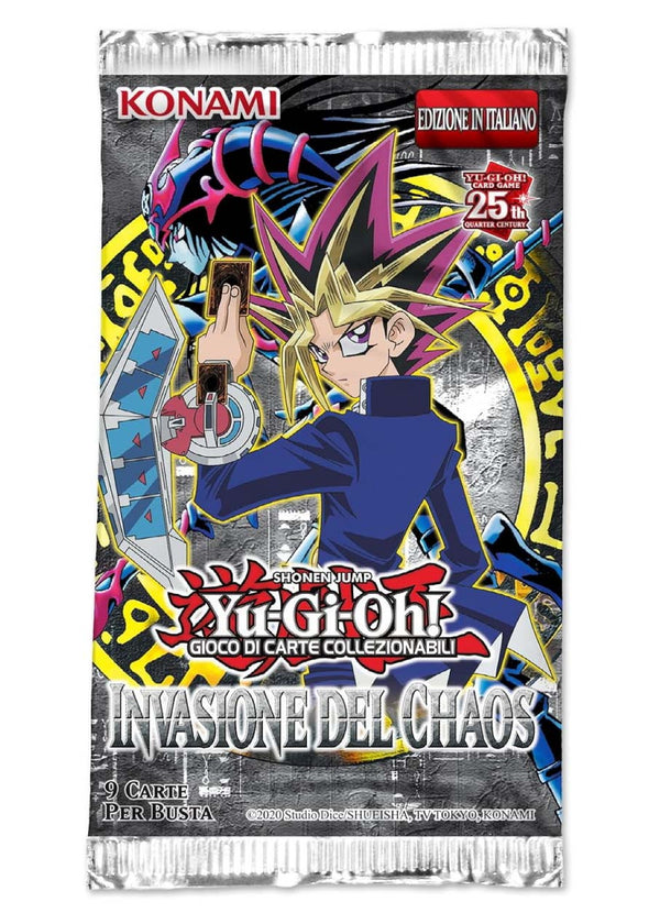Bustina 9 carte Yu-Gi-Oh! Invasione del Chaos - Edizione 25° Anniversario - ITA