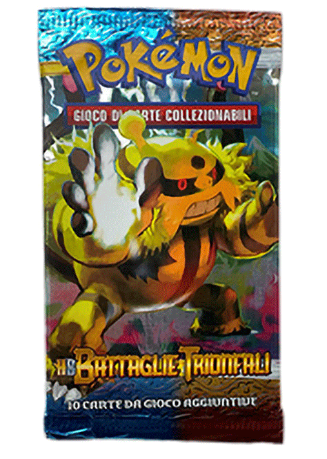 Bustina HeartGold e SoulSilver - Battaglie Trionfali - ITA - Artwork Casuale - 10 Carte POKEMON