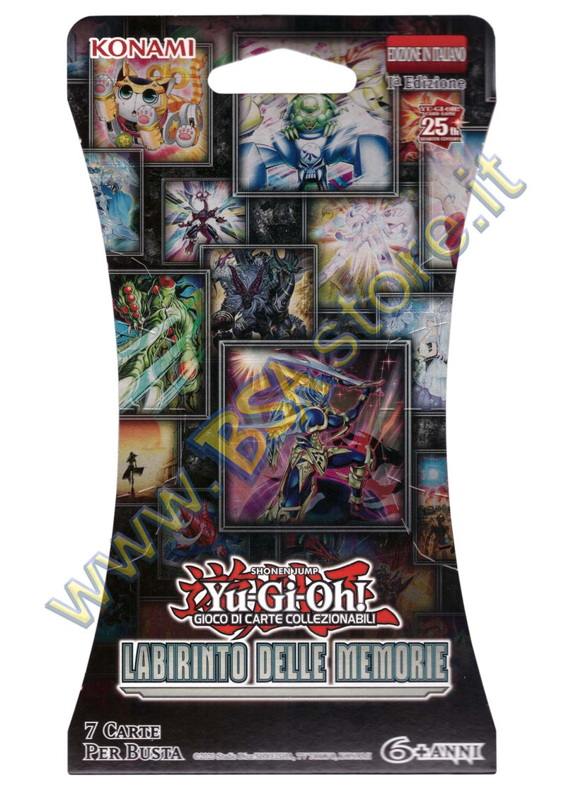 Bustina Paper Sleeve 7 carte Yu-Gi-Oh! Labirinto delle Memorie - 1a Edizione 25° Anniversario - ITA