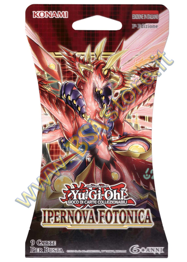 Bustina Paper Sleeve 9 carte Yu-Gi-Oh! Ipernova Fotonica - 1a Edizione - ITA