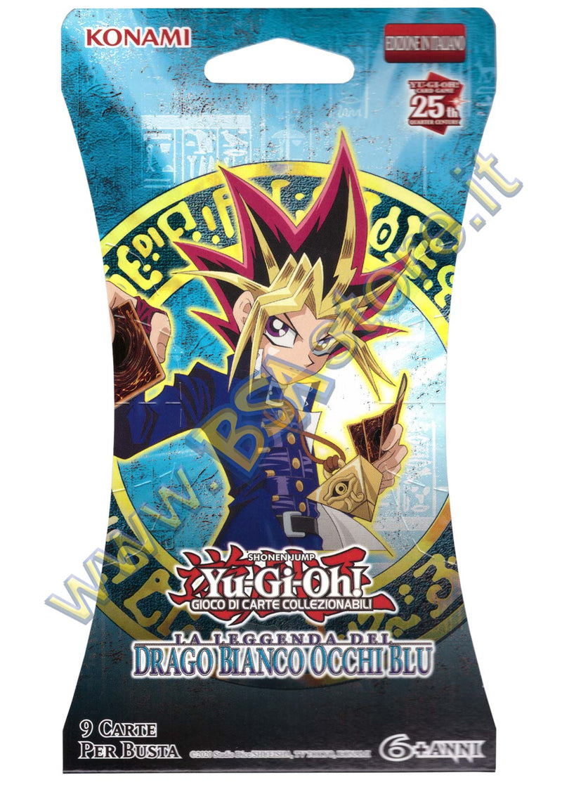 Bustina Paper Sleeve 9 carte Yu-Gi-Oh! La Leggenda del Drago Bianco Occhi Blu - Edizione 25° Anniversario - ITA