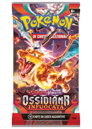 Bustina Scarlatto e Violetto - Ossidiana Infuocata - ITA - Artwork Casuale - 10 Carte POKEMON