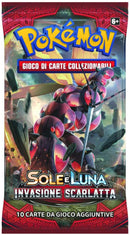 Bustina Sole e Luna - Invasione Scarlatta - ITA - Artwork Casuale - 10 Carte POKEMON
