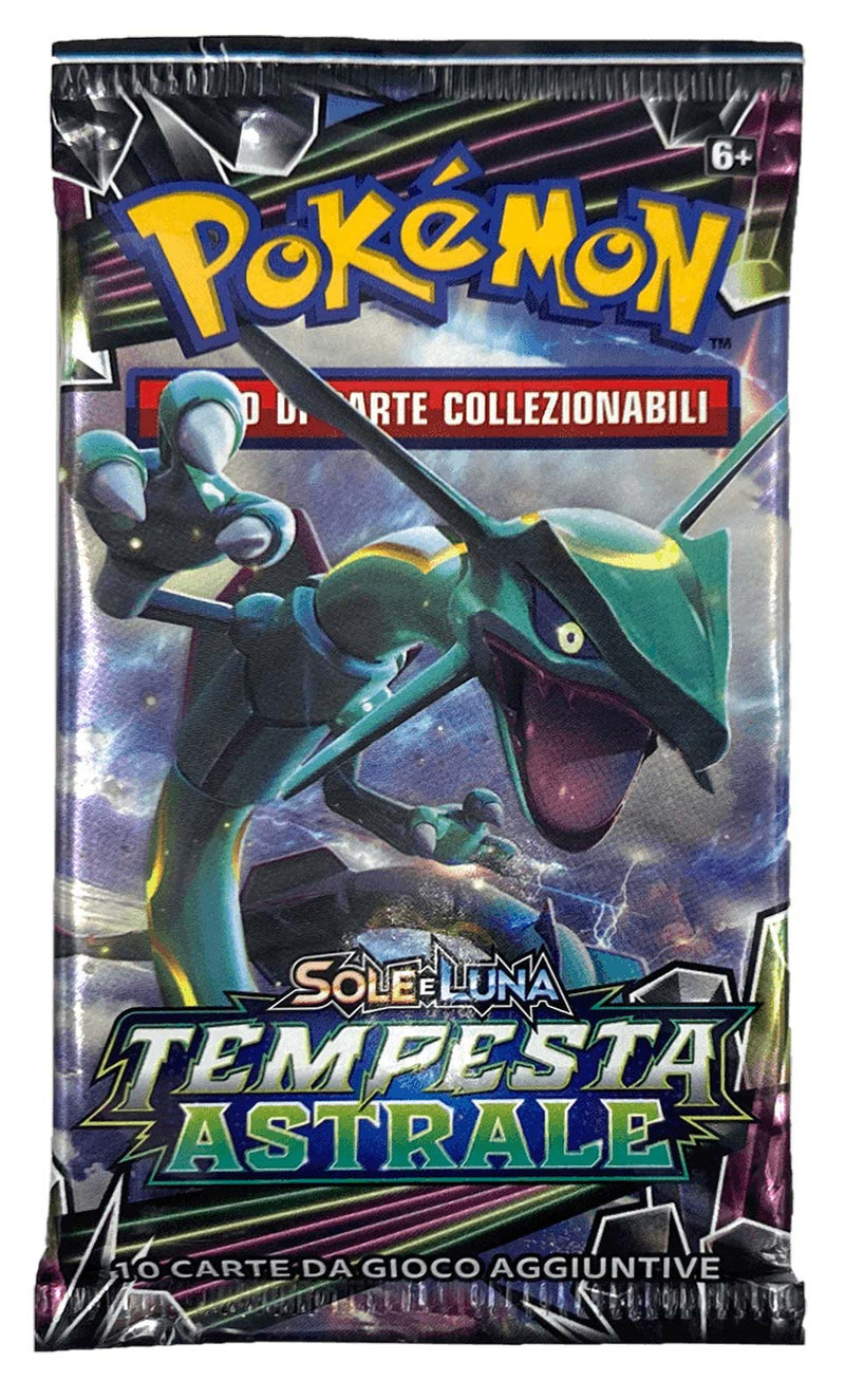 Bustina Sole e Luna - Tempesta Astrale - ITA - Artwork Casuale - 10 Carte POKEMON