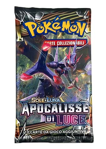 Bustina Sole e Luna - Apocalisse di Luce - ITA - Artwork Casuale - 10 Carte POKEMON