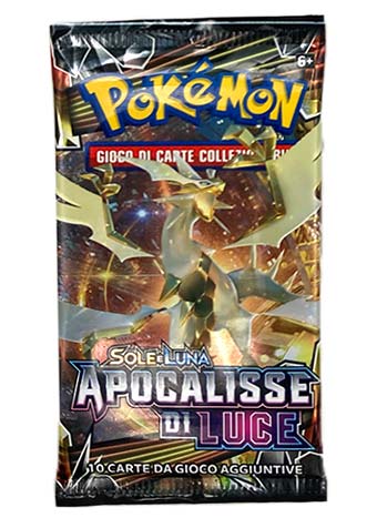 Bustina Sole e Luna - Apocalisse di Luce - ITA - Artwork Casuale - 10 Carte POKEMON