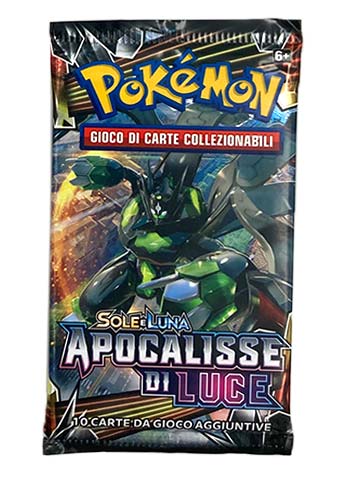 Bustina Sole e Luna - Apocalisse di Luce - ITA - Artwork Casuale - 10 Carte POKEMON