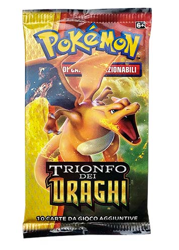 Bustina Sole e Luna - Trionfo dei Draghi - ITA - Artwork Casuale - 10 Carte POKEMON