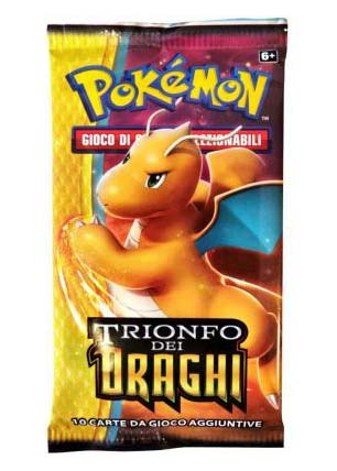 Bustina Sole e Luna - Trionfo dei Draghi - ITA - Artwork Casuale - 10 Carte POKEMON