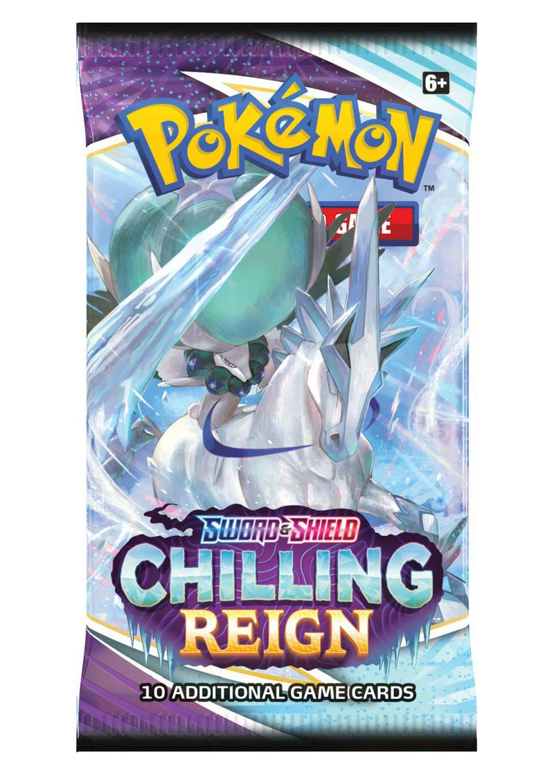 Bustina Sword and Shield - Chilling Reign - ENG - Artwork Casuale - 10 Carte POKEMON