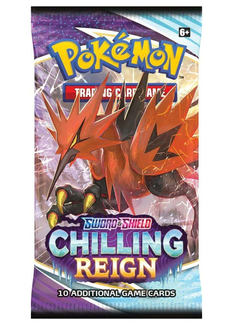 Bustina Spada e Scudo - Regno Glaciale - ENG - Artwork Casuale - 10 Carte POKEMON