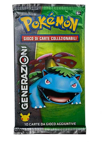 Bustina XY - Generazioni - Imperfezioni Estetiche - ITA - Artwork Casuale - 10 Carte POKEMON