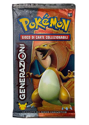 Bustina XY - Generazioni - Imperfezioni Estetiche - ITA - Artwork Casuale - 10 Carte POKEMON