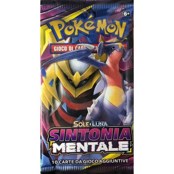 Bustina Sole e Luna - Sintonia Mentale - ITA - Artwork Casuale - 10 Carte POKEMON