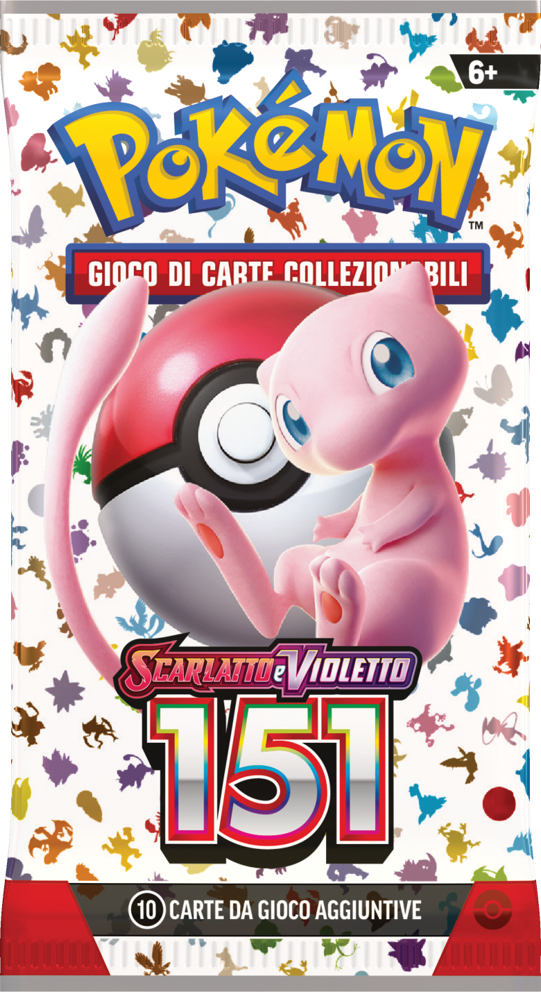 6 Bustine Scarlatto e Violetto - 151 - ITA - 10 Carte POKEMON