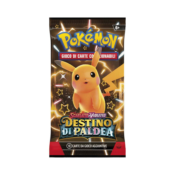 Bustina Scarlatto e Violetto - Destino di Paldea  - ITA - Artwork Casuale - 10 Carte POKEMON