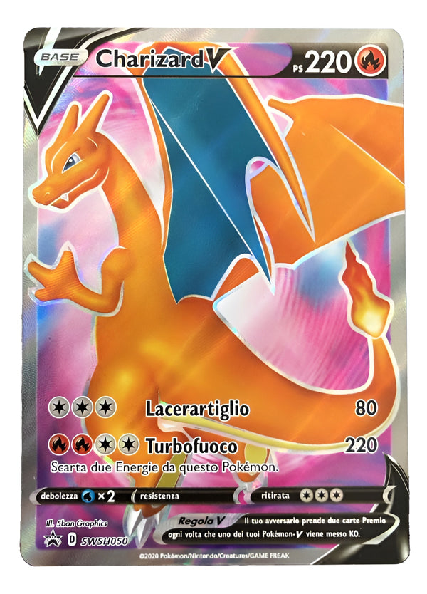 Charizard V SWSH050 - ITA - Mint - Promo Spada e Scudo - Carta Pokemon