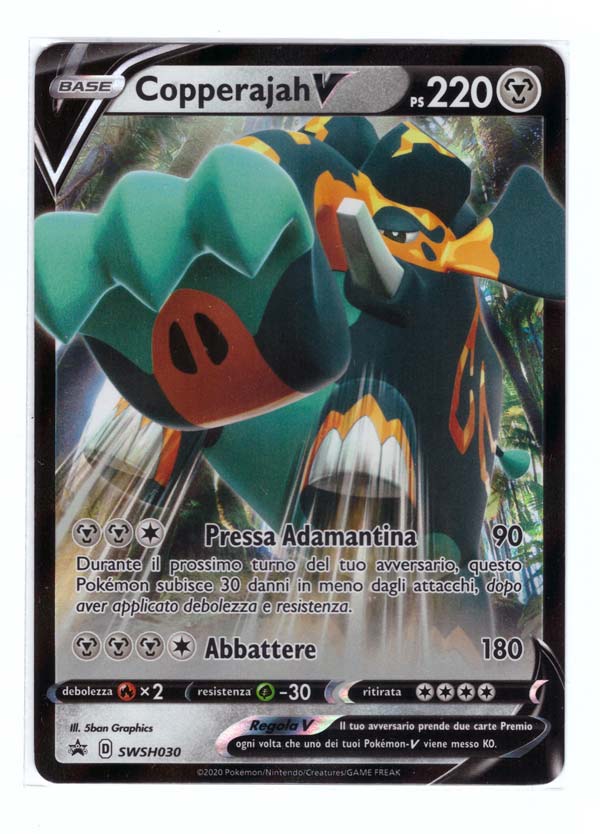 Copperajah V SWSH030 - ITA - Mint - Promo Spada e Scudo - Carta Pokemon