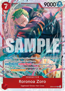 Roronoa Zoro EB04-007 V1 - Character Rosso Super Rare - Near Mint - Adventure On Kami's Island - Carta One Piece Card Game