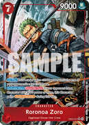 Roronoa Zoro EB04-007 V2 - Character Rosso Alternate Art - Near Mint - Adventure On Kami's Island - Carta One Piece Card Game