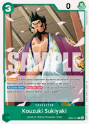 Kozuki Sukiyaki EB04-014 - Character Verde Common - Near Mint - The Azure Sea's Seven - Carta One Piece Card Game