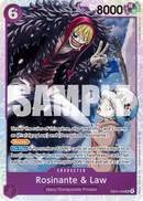 Rosinante & Law EB04-038 V1 - Character Viola Super Rare - Near Mint - The Azure Sea's Seven - Carta One Piece Card Game