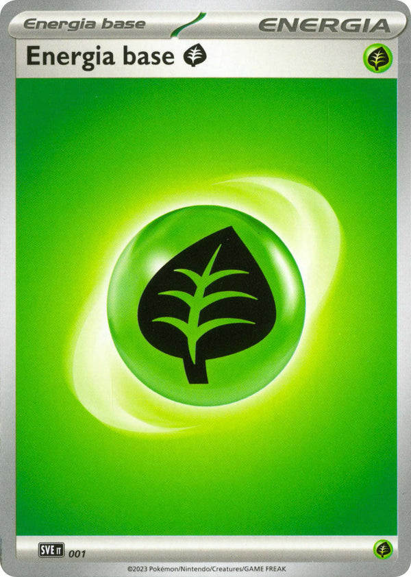 Energia Base Erba V1 SVE 001 - ITA - Near Mint - Scarlatto e Violetto - Energie - Carta Pokemon