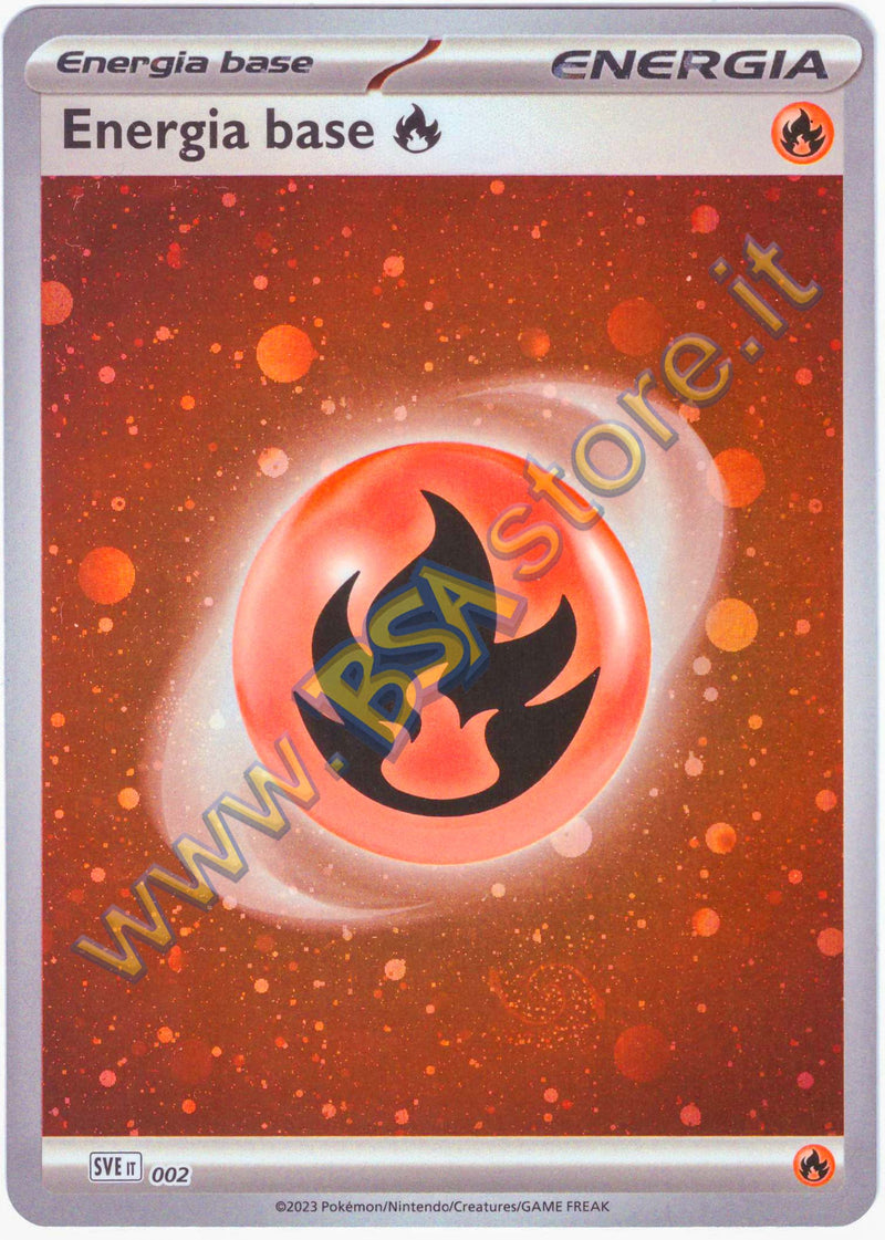 Energia Base Fuoco SVE 002 Galaxy Holo - ITA - Mint - Scarlatto e Violetto - Energie - Carta Pokemon
