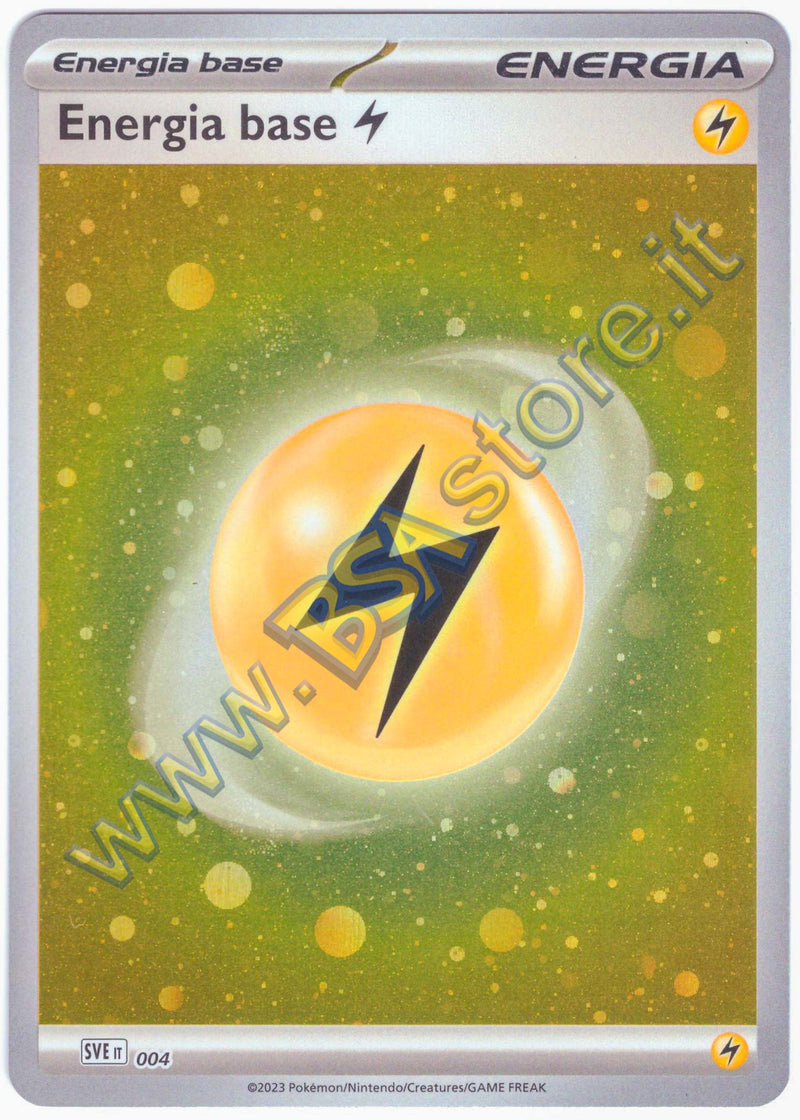 Energia Base Lampo SVE 004 Galaxy Holo - ITA - Mint - Scarlatto e Violetto - Energie - Carta Pokemon