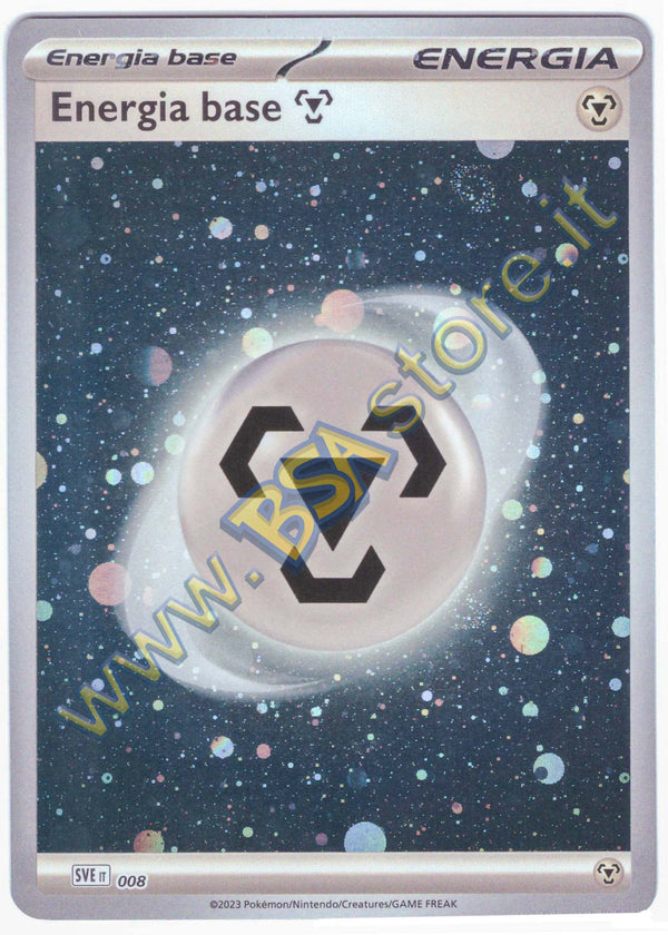 Energia Base Metallo V1 SVE 008 Galaxy Holo - ITA - Near Mint - Scarlatto e Violetto - 151 - Energie - Carta Pokemon