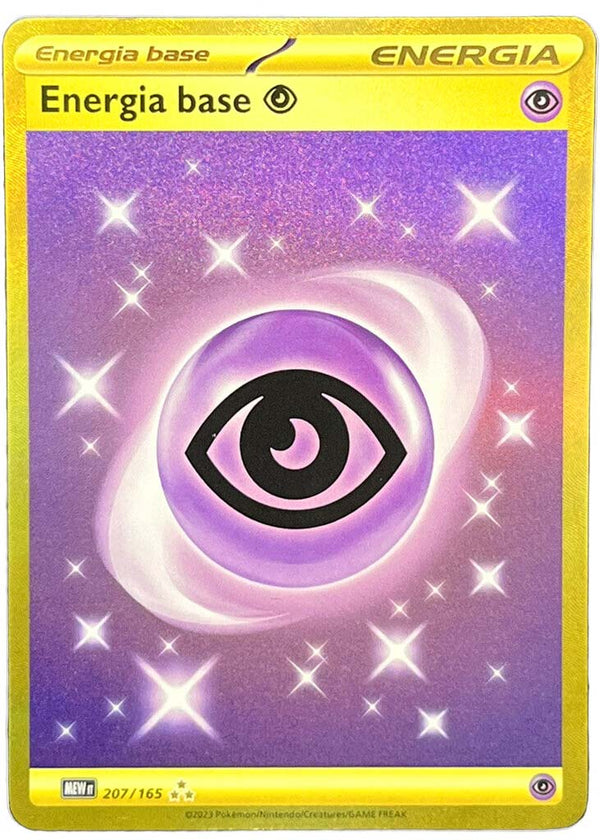 Energia Base Psico 207/165 Rara Segreta Oro - ITA - Mint - Scarlatto e Violetto - 151 - Carta Pokemon
