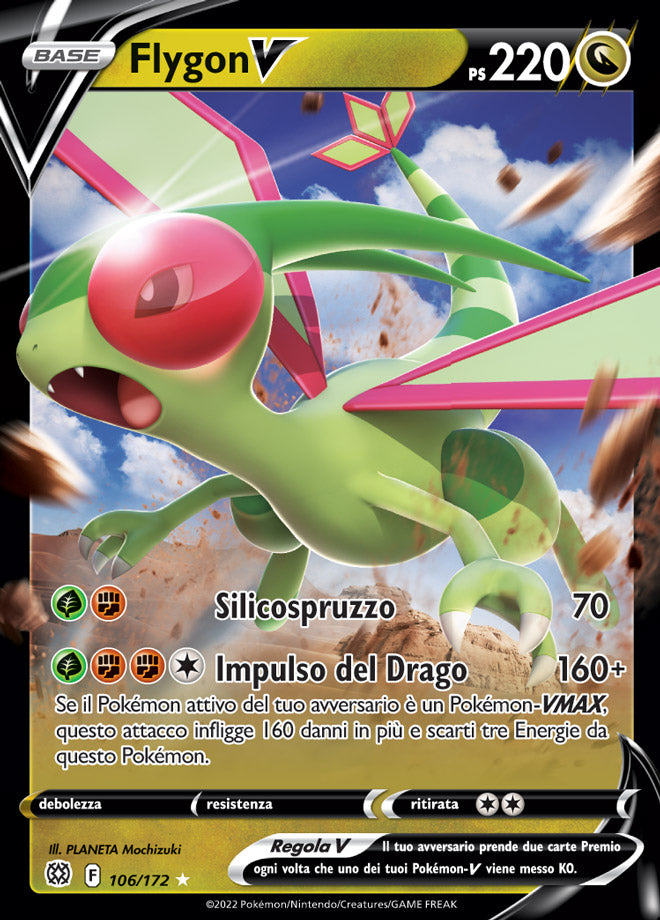 Flygon-V 106/172 - ITA - Mint - Spada e Scudo - Astri Lucenti - Carta Pokemon