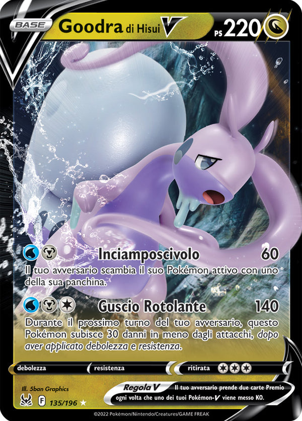 Goodra di Hisui-V 135/196 - ITA - Mint - Spada e Scudo - Origine Perduta - Carta Pokemon