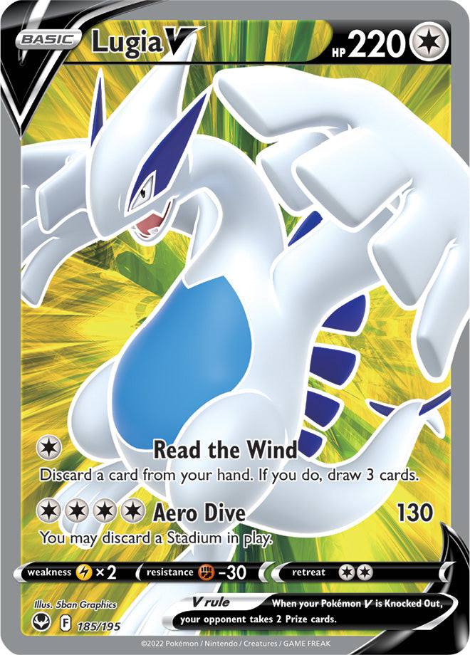 Lugia V 185/195 - ENG - Mint - Sword and Shield - Silver Tempest - Carta Pokemon