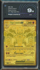 Mega Lucario MEG 188/132 Rara Iper Mega Segreta Oro - ITA - Mint+ - Gradata AIGRADING 9.5 - Megaevoluzione - Carta Pokemon