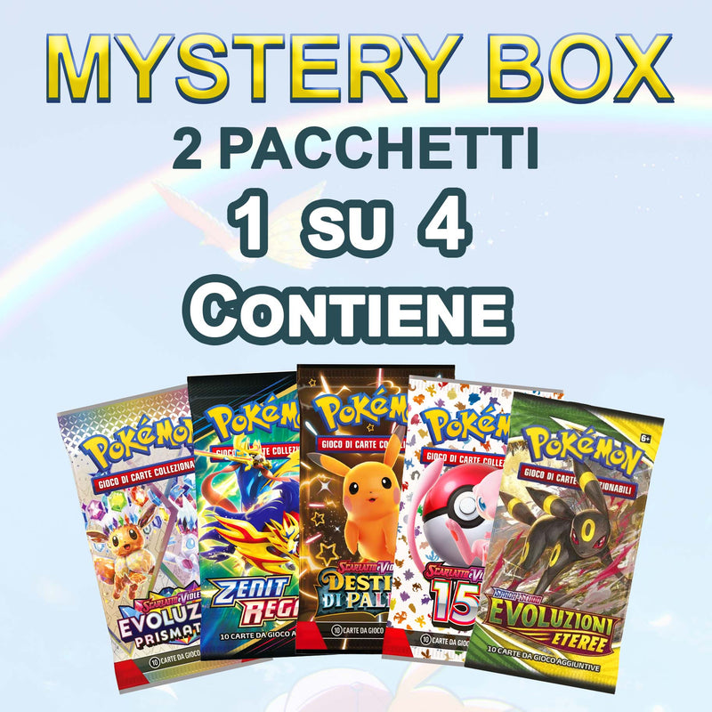 Mystery Mini Tin Box da 2 bustine - v2.2 - Spada e Scudo - Scarlatto e Violetto - Artwork Casuale - ITA
