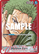 Roronoa Zoro OP01-001 V2 - Leader Rosso Alternate Art - Near Mint - Romance Dawn - Carta One Piece Card Game