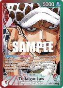 Trafalgar Law OP01-002 V2 - Leader Rosso/Verde Alternate Art - Near Mint - Romance Dawn - Carta One Piece Card Game
