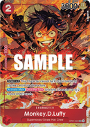 Monkey.D.Luffy OP01-024 V2 - Character Rosso Alternate Art - Near Mint - Romance Dawn - Carta One Piece Card Game