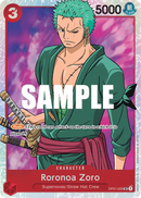 Roronoa Zoro OP01-025 V1 - Character Rosso Super Rare - Near Mint - Romance Dawn - Carta One Piece Card Game