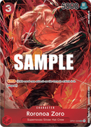 Roronoa Zoro OP01-025 V2 - Character Rosso Alternate Art - Near Mint - Romance Dawn - Carta One Piece Card Game